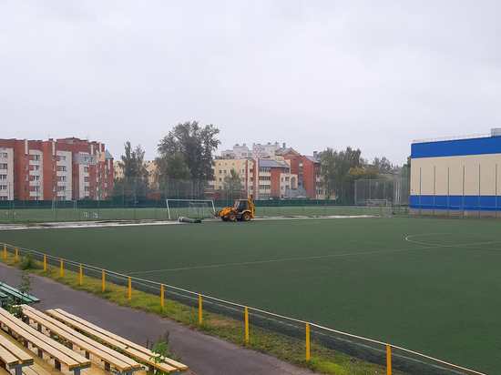 В Иванове стартовала замена поля стадиона «Локомотив»