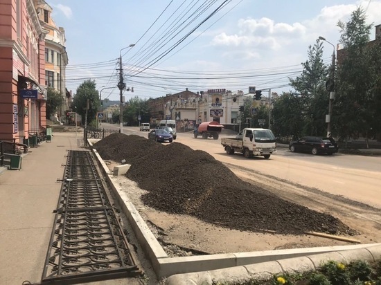 Улицу Амурскую в Чите просят поливать от пыли в сухую погоду