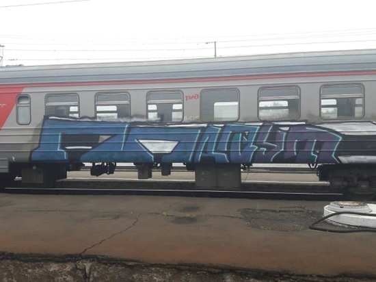 Полицейские на Байкале ищут авторов незаконных рисунков на поездах