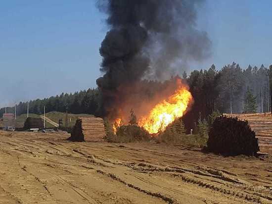 В Приангарье горел газопровод «Ангарск – Саянск»