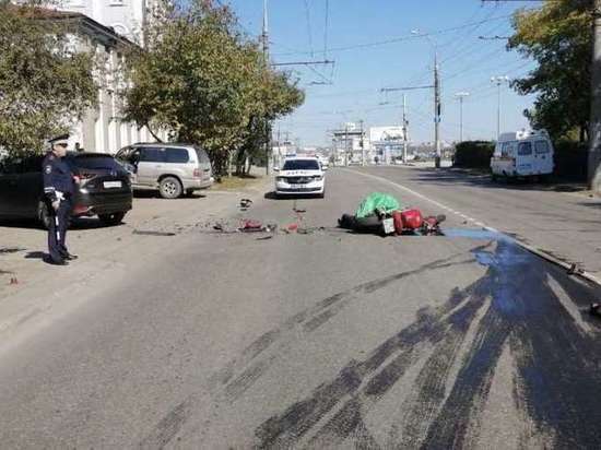 В Иркутске в ДТП погиб мотоциклист
