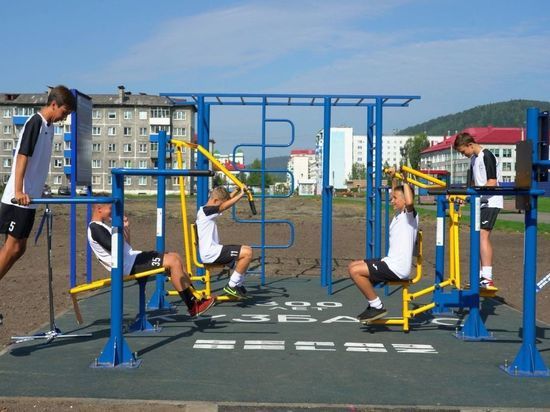 Современные спортивные площадки открылись в пяти кузбасских муниципалитетах