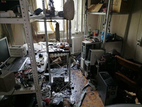 В здании администрации Усть-Илимского района сгорел кабинет сисадмина