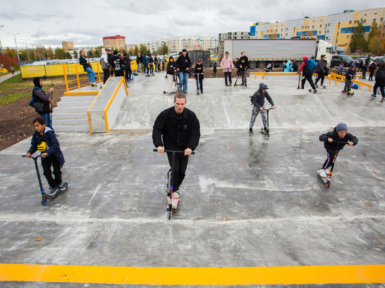 В Югре открылся первый бетонный скейт-парк