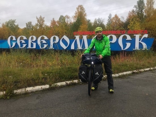 Велосипедист из Екатеринбурга доехал до Заполярья