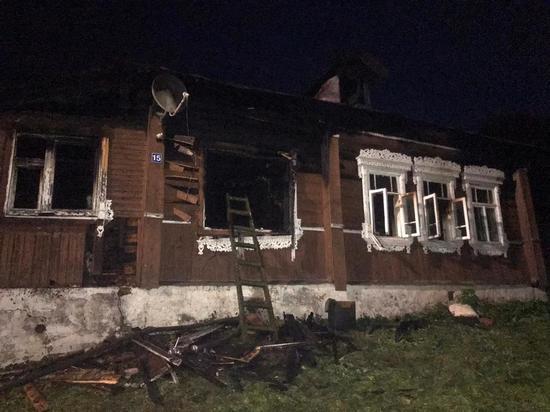 Мужчина сгорел в собственном доме в Полотняном заводе
