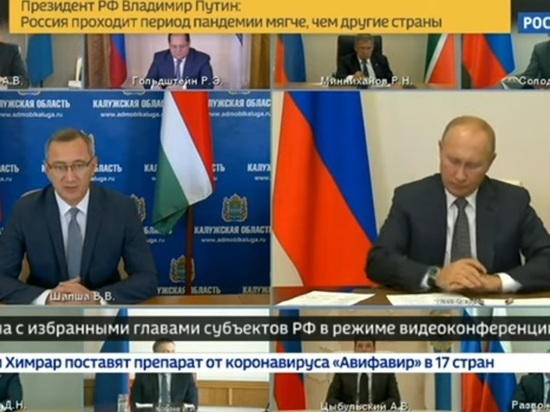 Шапша пообещал Путину исполнить предвыборные наказы калужан