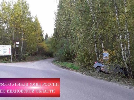 В Ивановской области пьяный водитель врезался в дерево