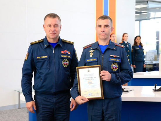 Главе пресс-службы ГУ МЧС по Новосибирской области вручили награду министра