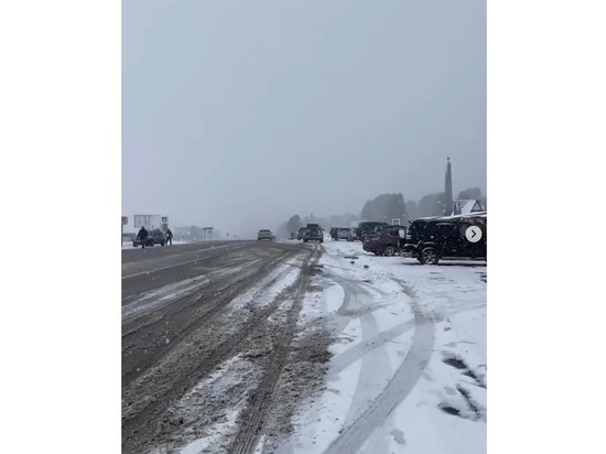 В Республике Алтай выпал снег