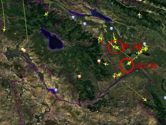Армения показала передвижение турецких F-16