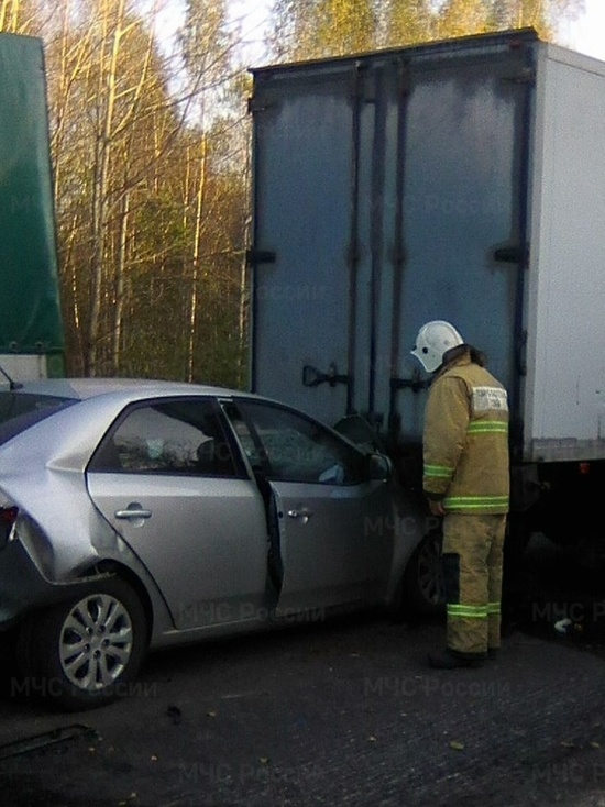 Массовое ДТП с участием грузовика произошло на калужской трассе