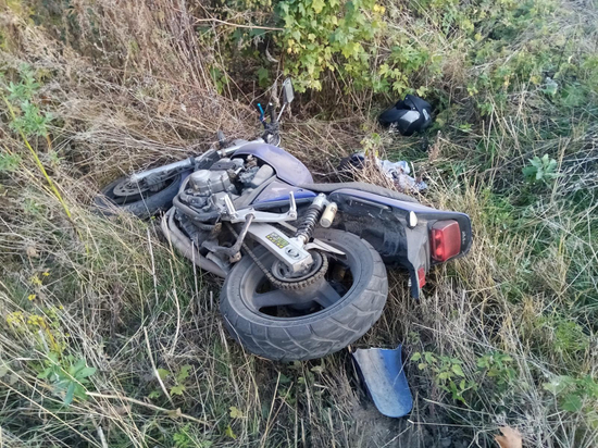В рязанском поселке в ДТП попал мотоциклист, пострадали двое