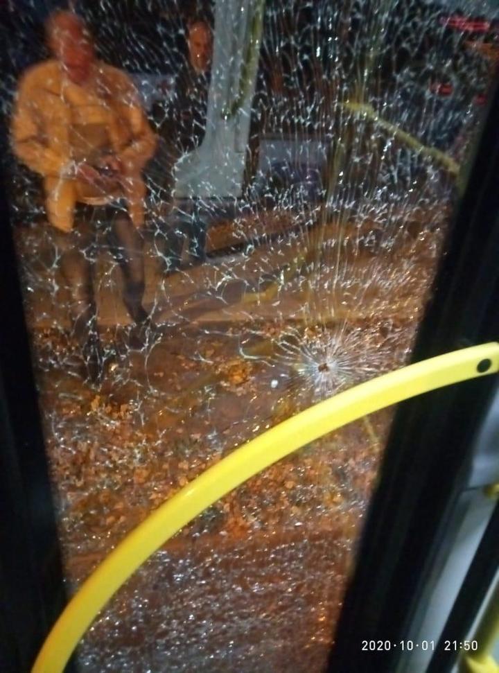 В калуге обстреляли автобус