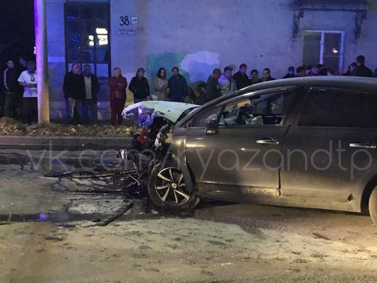 В Рязани в результате ДТП загорелся мотоцикл, водитель погиб