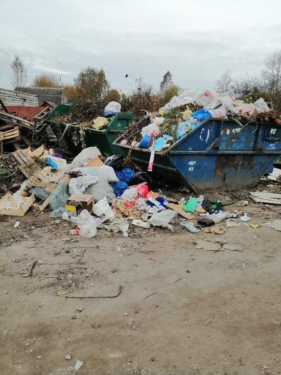 Улица города Тверской области «утопает» в мусоре
