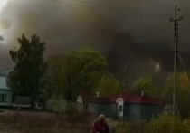 В Рязанской области на воинском складе, где хранятся боеприпасы, произошло крупное возгорание, которое привело к серии взрывов
