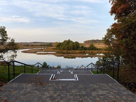 В Мещовске благоустроили парк на реке Турее за 40 млн