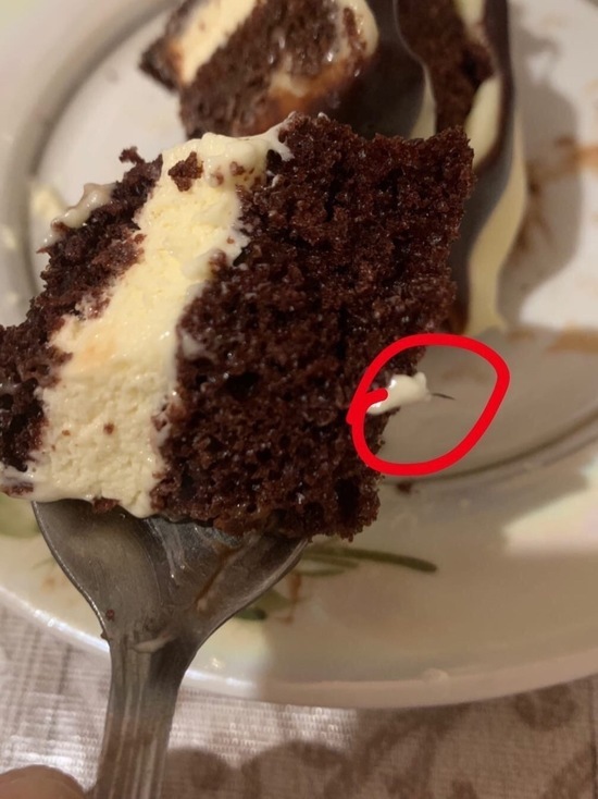 Жительница Нового Уренгоя пожаловалась на лапку таракана в торте от «Кристины»