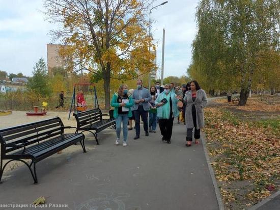 Рязанцы поучаствовали в приемке работ в Комсомольском парке