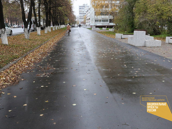 Полностью завершился ремонт тротуаров на двух кемеровских проспектах