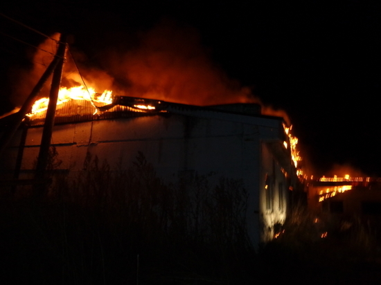 В Чувашии произошел пожар на ферме