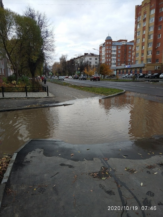 Отвод воды на улице Комсомольской Йошкар-Олы запланирован на 2021 год