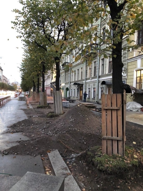 Рабочие сохранили беспокоившие активистов деревья на улице Чайковского