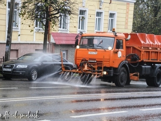 В Смоленске возобновили обработку улиц дезинфекторами