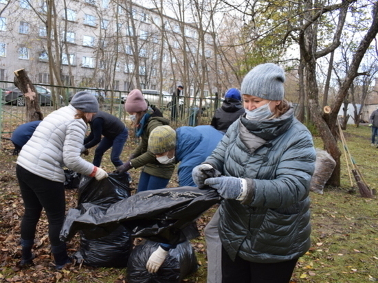 В Иванове продолжаются осенние школьные субботники