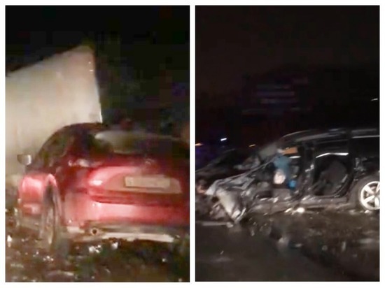 Ночное ДТП под Новосибирском: на трассе столкнулись три машины