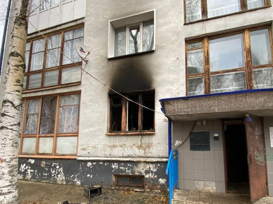 В облправительстве сообщили о пожаре в доме на ул. Карла Либкнехта