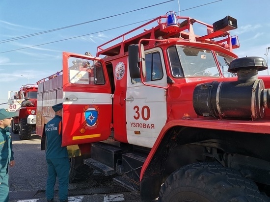 Три пожара и семь ДТП ликвидировали тульские спасатели за сутки