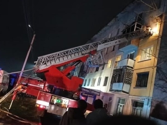 Девять человек спасли во время пожара в Бийске