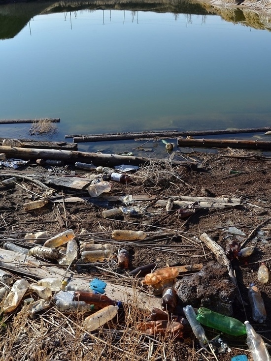 Туристы уехали, а отходы остались: в Соль-Илецке берег озера завален мусором