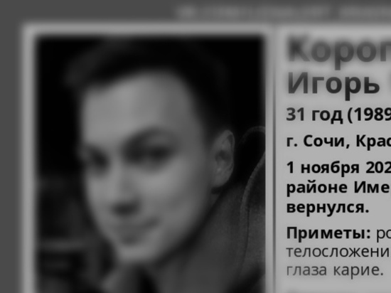 На теле пропавшего бизнесмена в Сочи не нашли признаков убийства