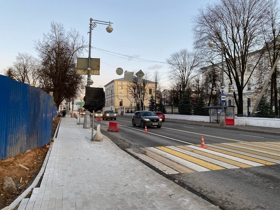 В Твери отремонтировали тротуары на Советской улице