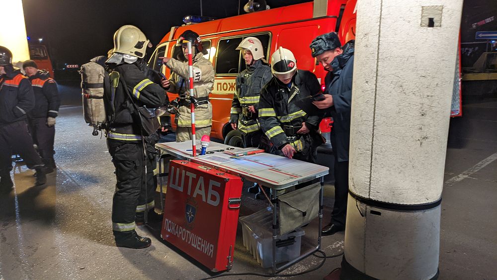 В Рязани загорелся ТРЦ «М5 Молл»: кадры с места пожара
