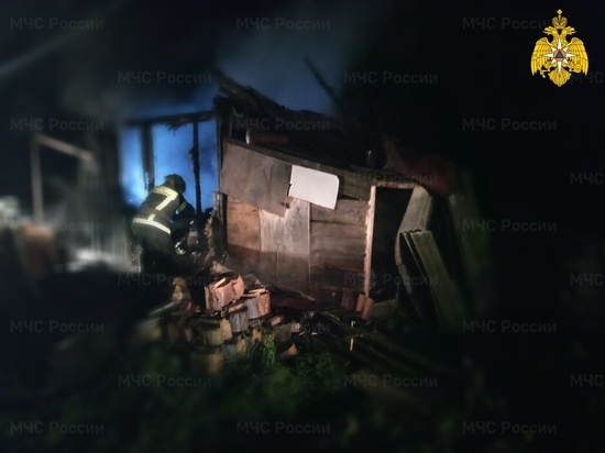 Под Калугой несколько человек пострадали в пожаре летнего дома