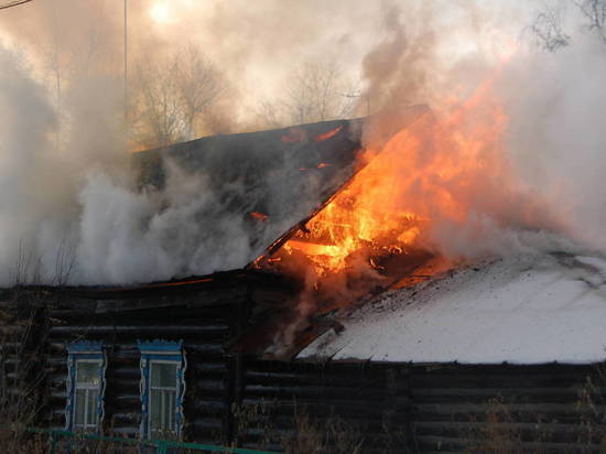 Пожар в Оловянной унес жизни двух человек