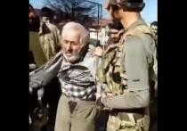 Защитник прав человека Армении Арман Татоян на своей странице в Facebook разместил видео, на котором азербайджанские военные унижают пожилого армянина