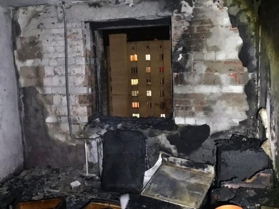 Мужчина пострадал при пожаре в общежитии в Чебоксарах