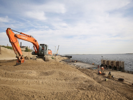 В Волгограде завершается строительство берегоукрепительных сооружений