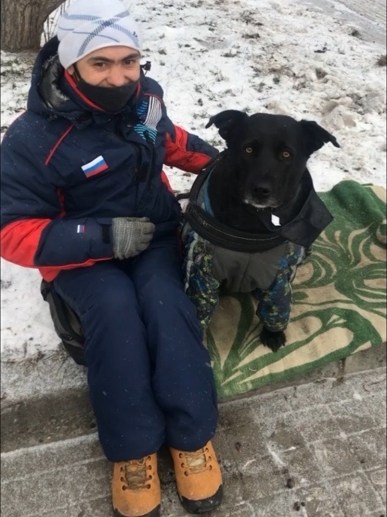 Красноярка рассказала трогательную историю парня, который просит милостыню с собакой в центре
