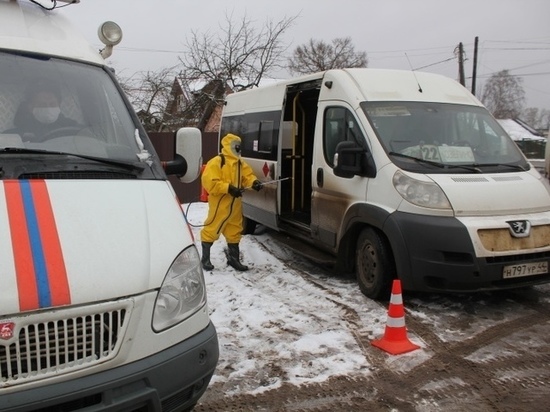 Костромских пожарных бросили на борьбу с короновирусом
