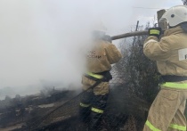 Пожарным удалось вывести из горящего дома с двумя детьми в Сретенске 22 ноября