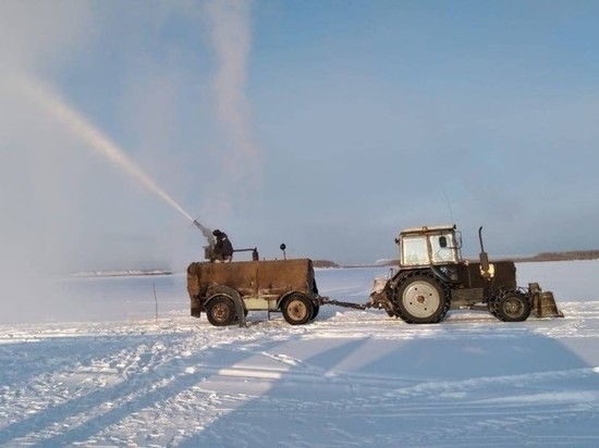 Ледовую переправу «Хатассы — Павловск» вблизи Якутска готовят к открытию