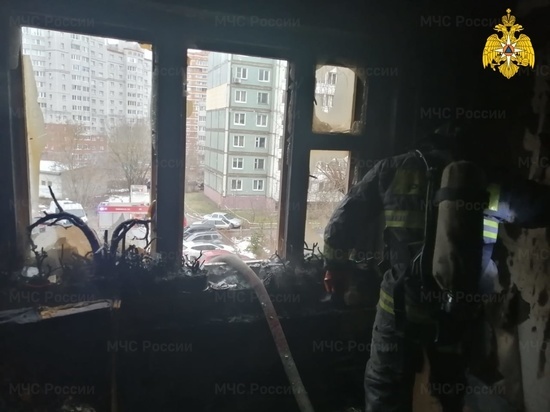В Калуге на Маяковского произошел пожар квартиры