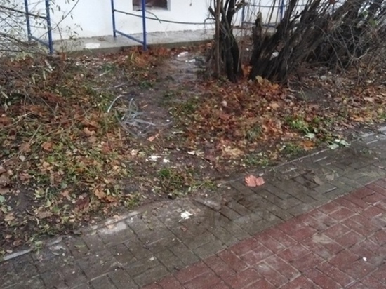 Подрядчика предупредили о недопустимости залития тротуара на Суворова в Калуге