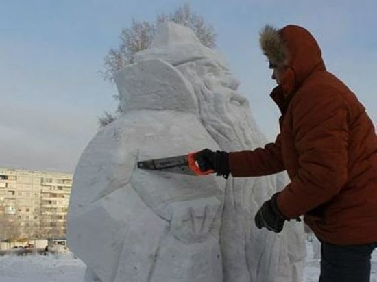 Под Новосибирском жители Оби хотят установить снежные скульптуры